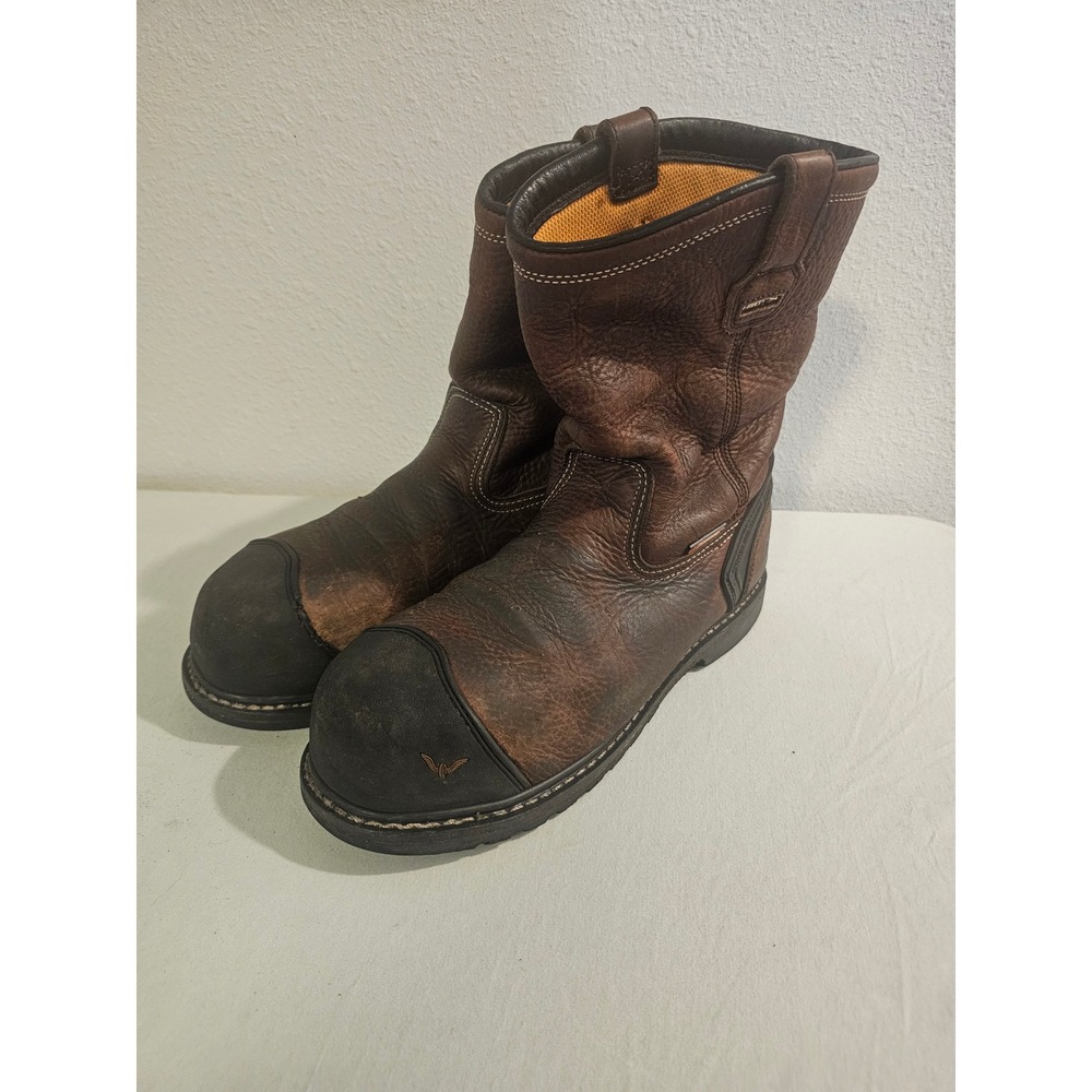Thorogood Size 10M Brown Leather Pull On Steel Toe Work Boots 804-4618